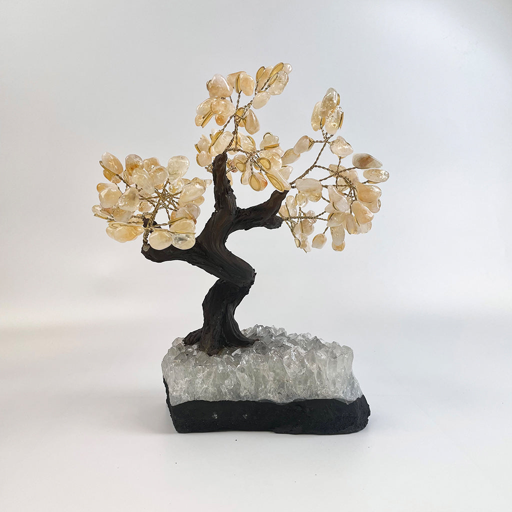 Citrine Gemstone Tree 9" - Handmade by Brazil Gems