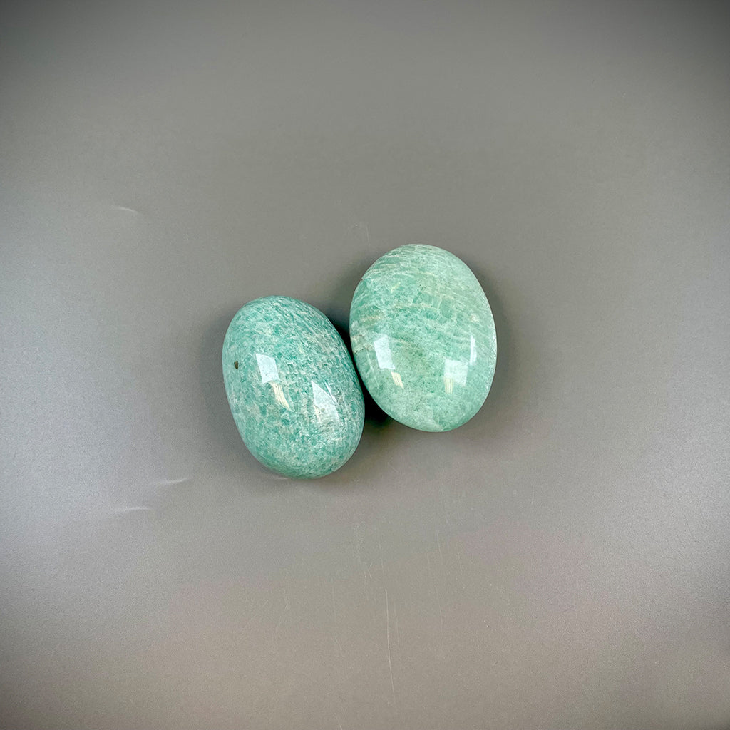 Amazonite Palm Stone for Courage - Ethically Sourced