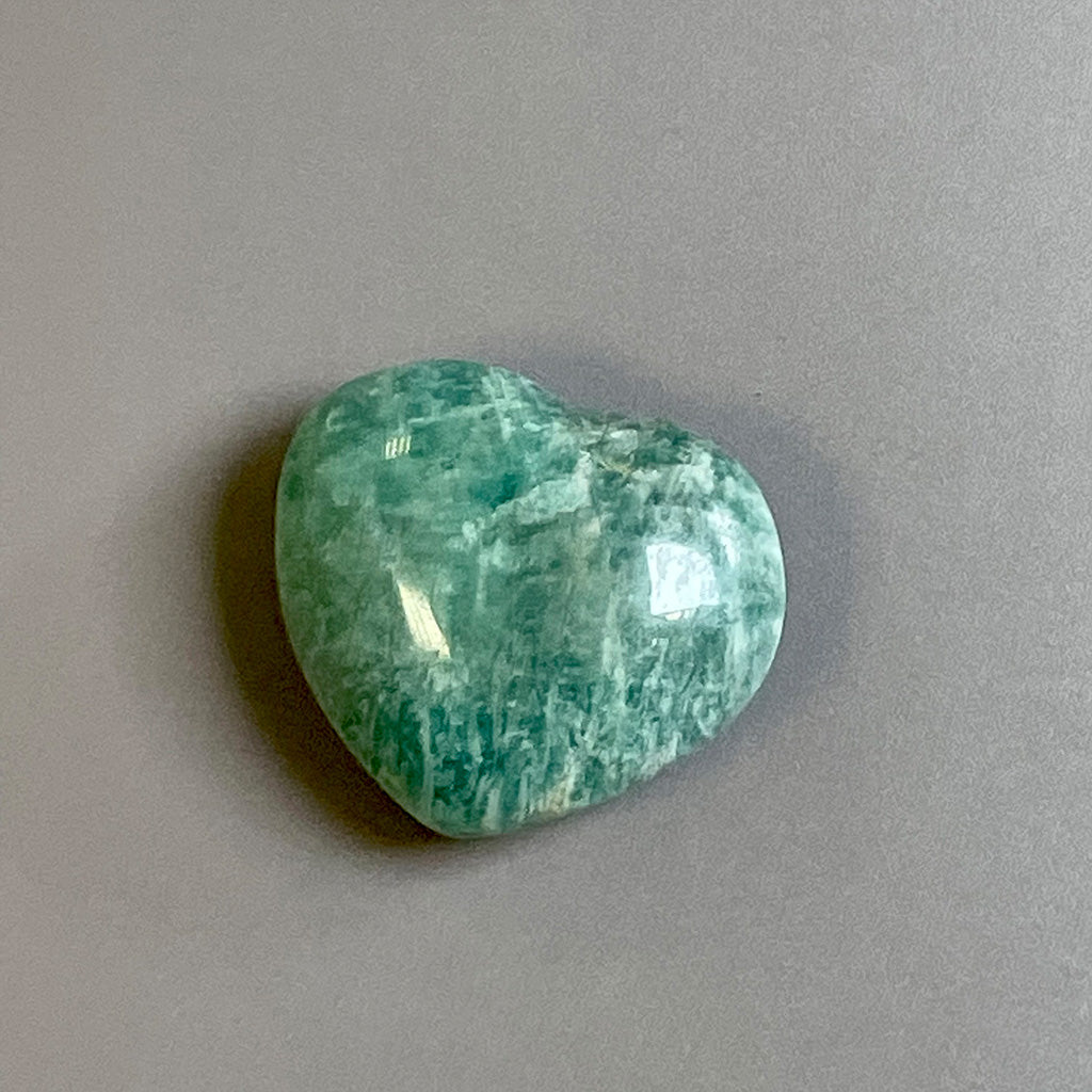 Amazonite Heart - Ethically Sourced