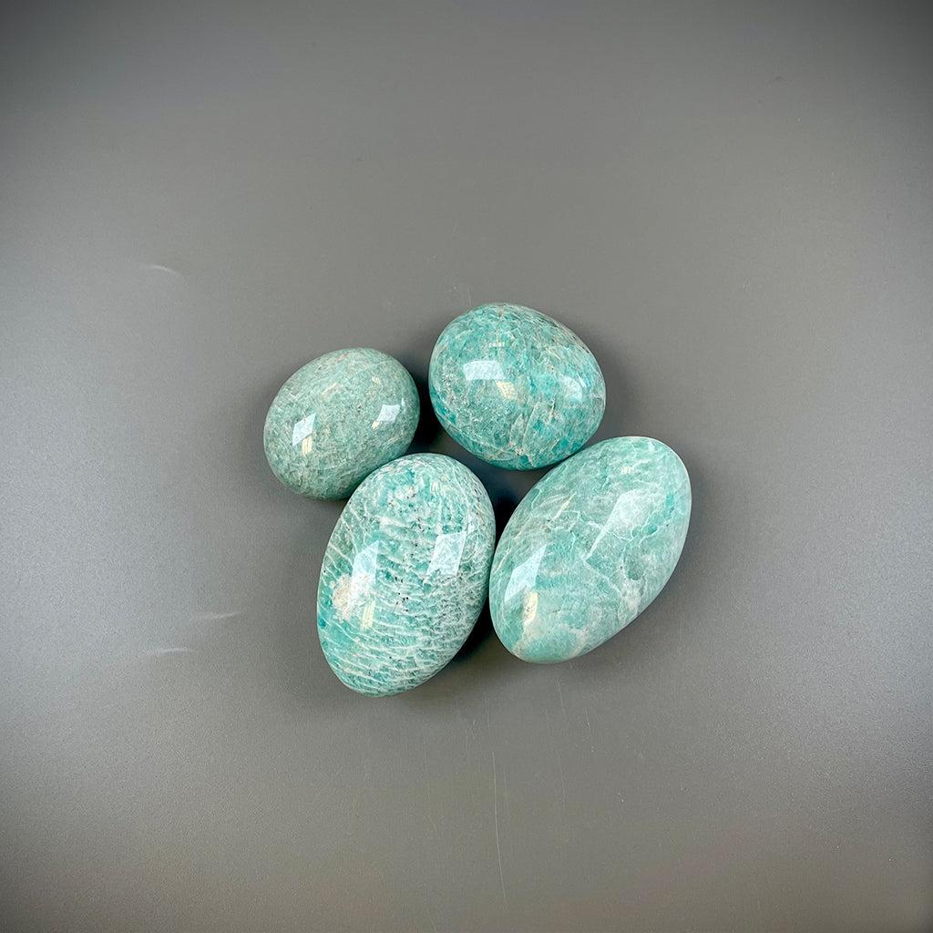 Amazonite Palm Stone for Courage - Ethically Sourced