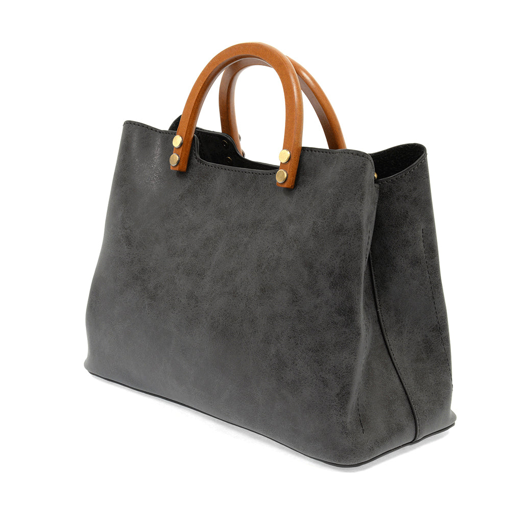 Angie Vintage Satchel - Black