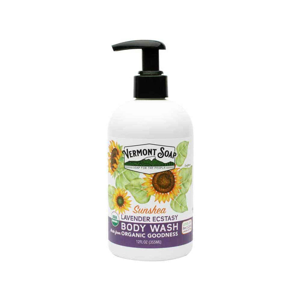 Lavender Ecstasy Organic Body Wash - Vermont Soap