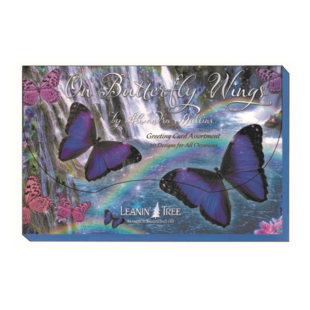 Pudełko na kartki z życzeniami ze skrzydeł motyla (20 sztuk)