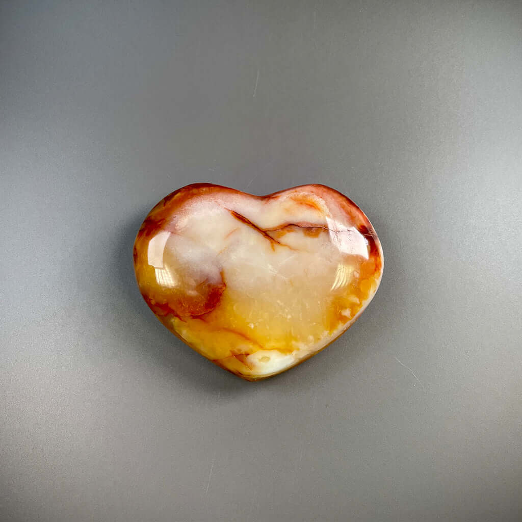 Carnelian Orange Crystal Hearts – Ethically Sourced from Madagascar