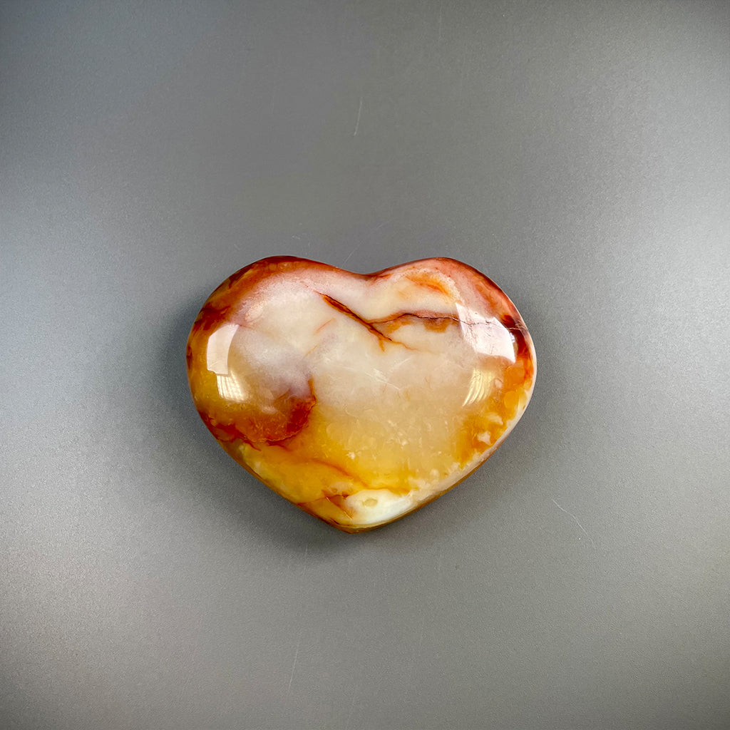 Carnelian Orange Crystal Hearts – Ethically Sourced from Madagascar