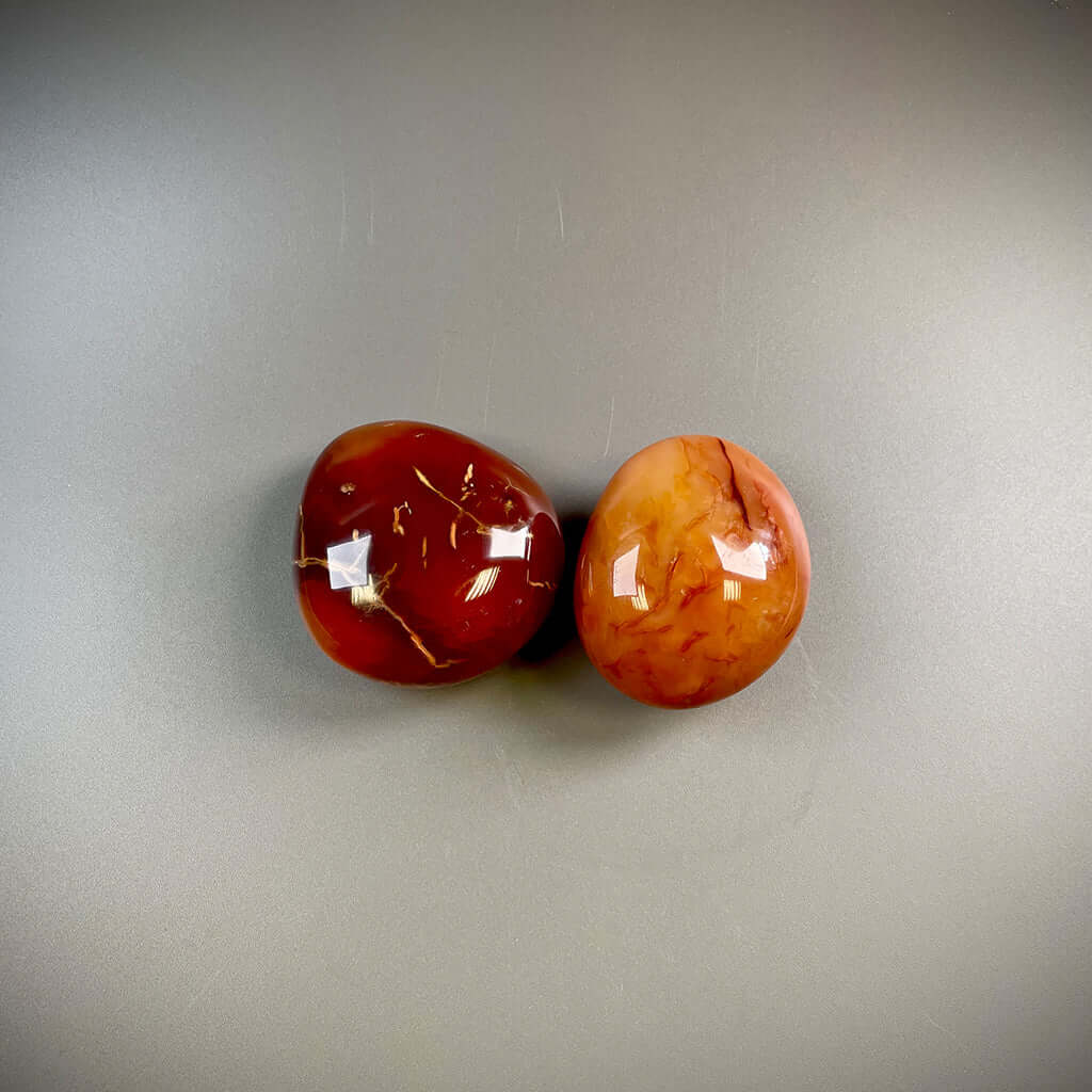 Carnelian Orange Crystal Palm Stones – Ethically Sourced from Madagascar