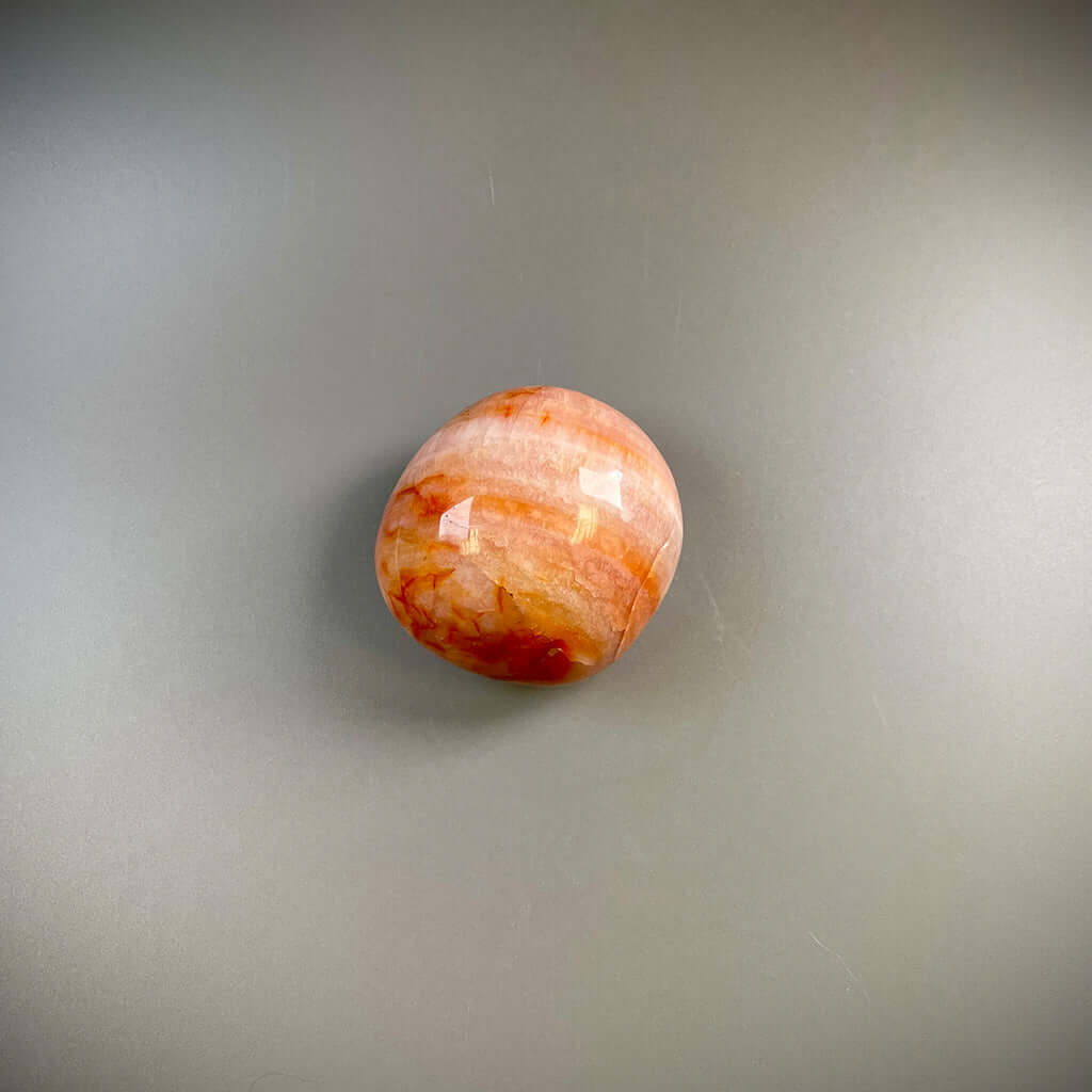 Carnelian Orange Crystal Palm Stones – Ethically Sourced from Madagascar