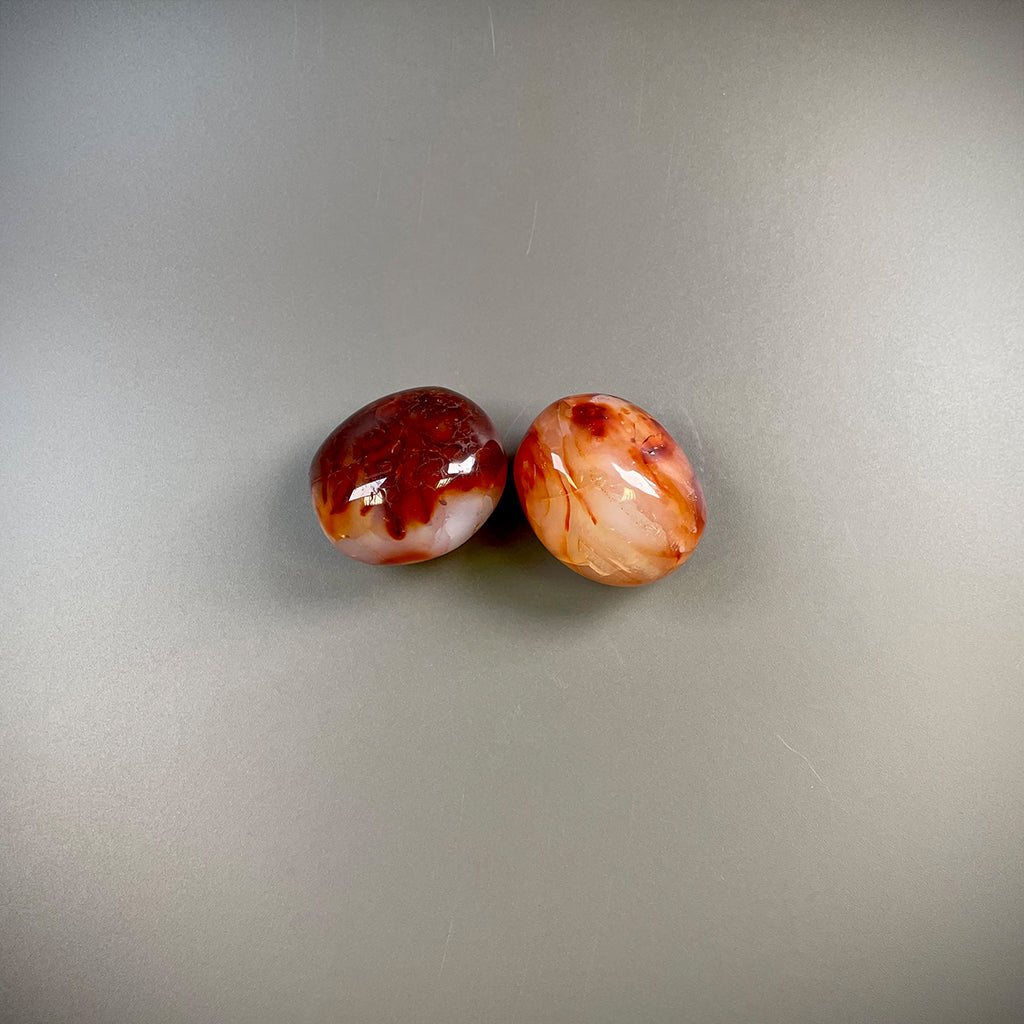 Carnelian Orange Crystal Palm Stones – Ethically Sourced from Madagascar
