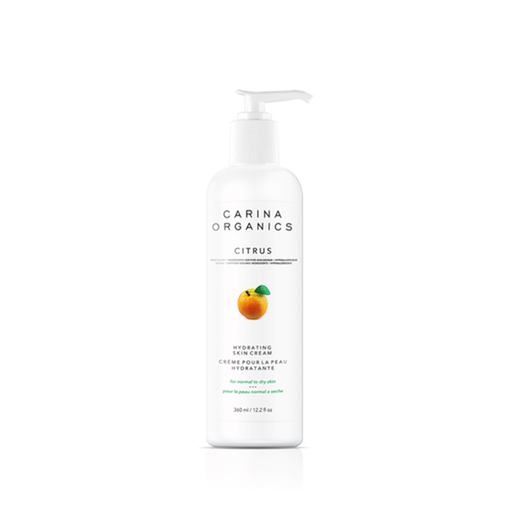 Citrus Hydrating Skin Cream 360ml-Carina Organics-Live in the Light