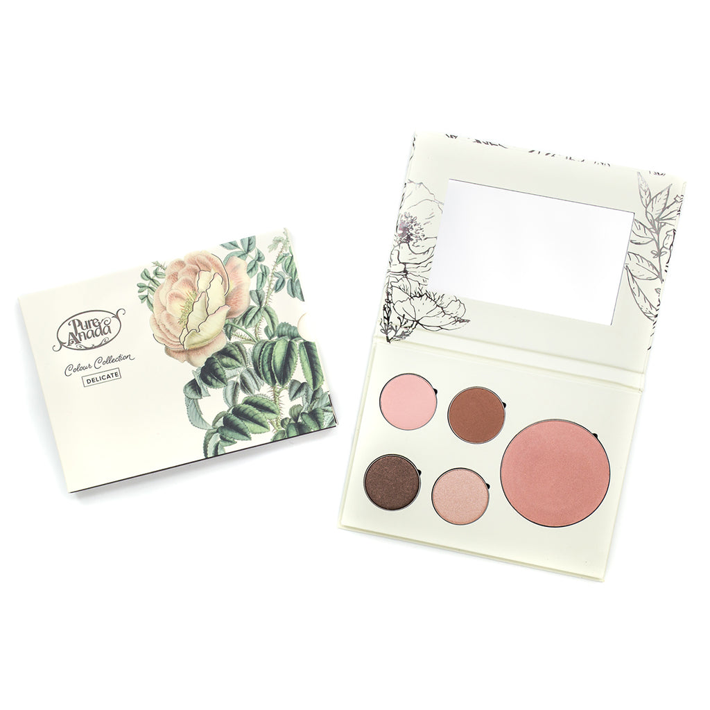 Natural Eye & Cheek Makeup Compact Palette - Delicate by Pure Anada