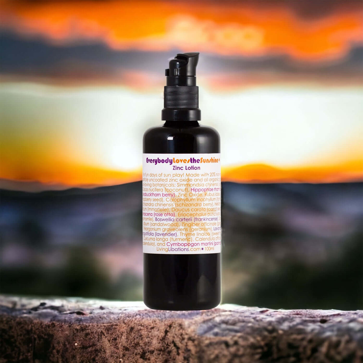 Everybody Loves The Sunshine with Zinc Lotion - Living Libations