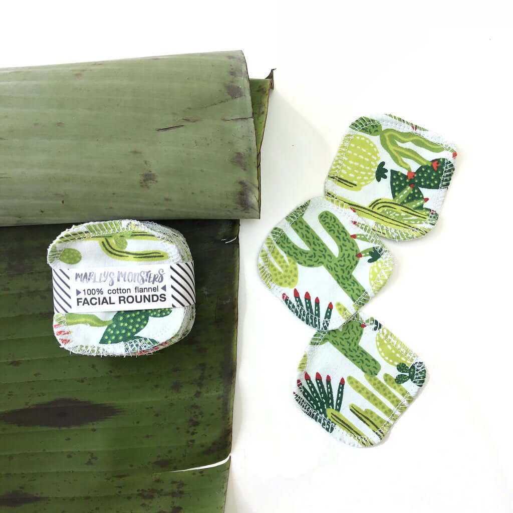 Facial Rounds - in Mixed Prints, Lemon or Organic Natural/White & NEW Blush Pink by Marley's Monsters