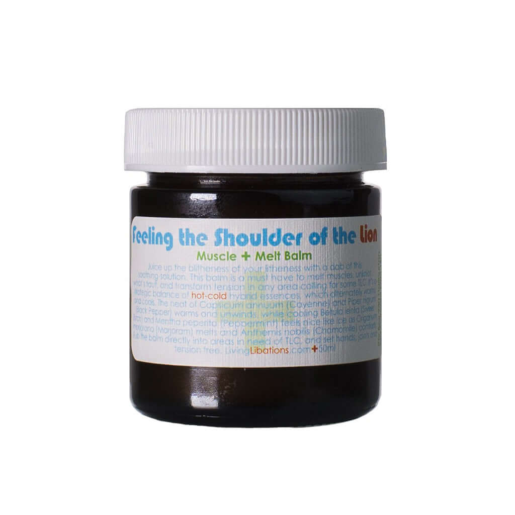 Feeling The Shoulder Of The Lion Muscle Melt Balm - Living Libations