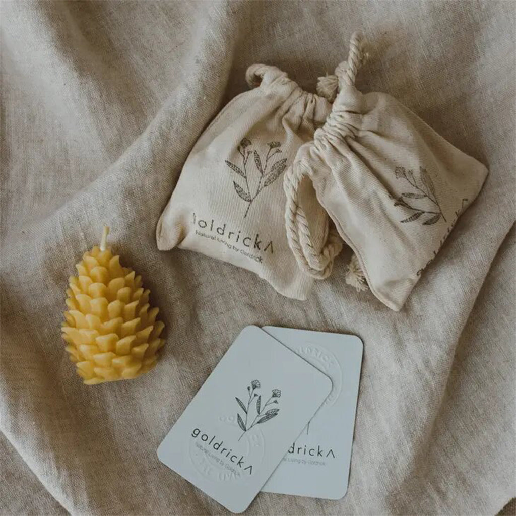 Beeswax Pinecone Candle by Goldrick