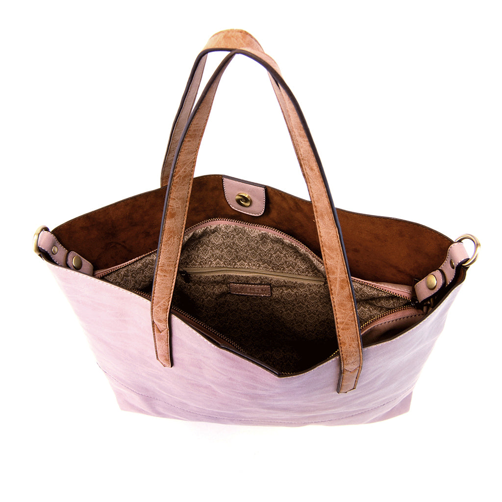 Brushed 2 in 1 Tote - Wisteria