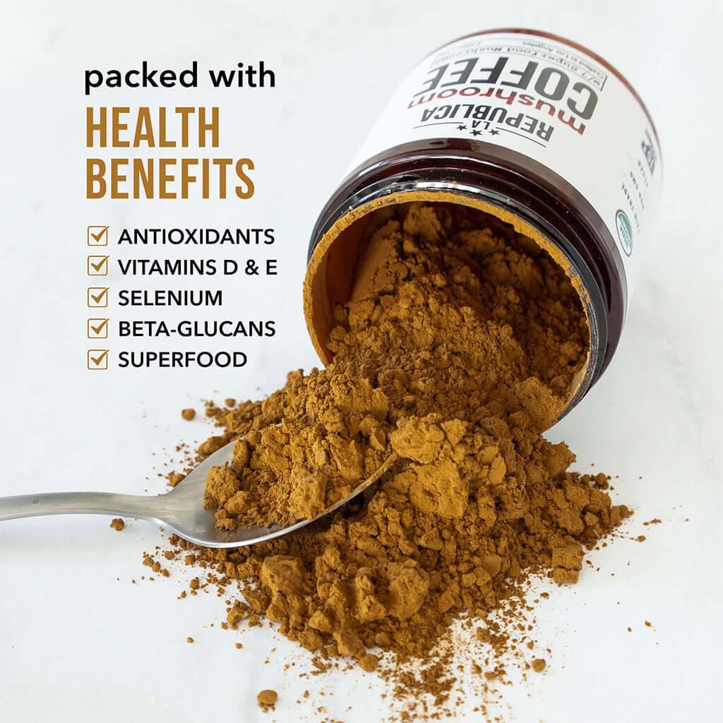 Instant 7 Mushroom Coffee – Wild-Crafted Superfood Blend |La Republica