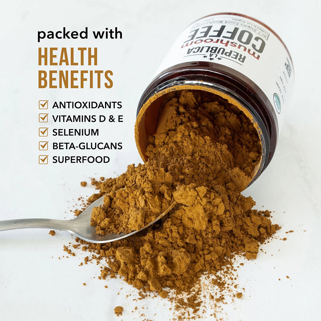 Instant 7 Mushroom Coffee – Wild-Crafted Superfood Blend |La Republica