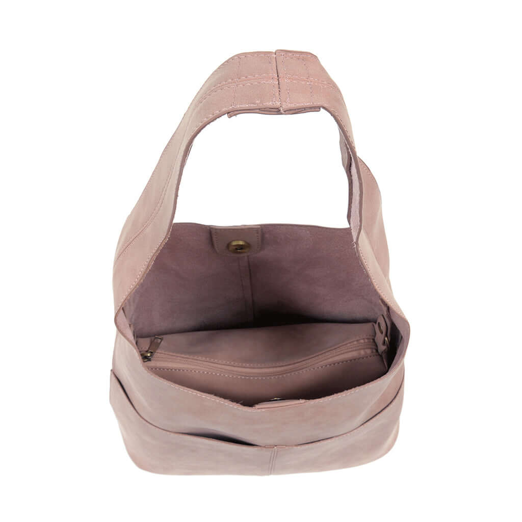 Jenny Faux Suede Hobo - Lilac