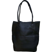 Kelly North South Front Pocket Tote - Black