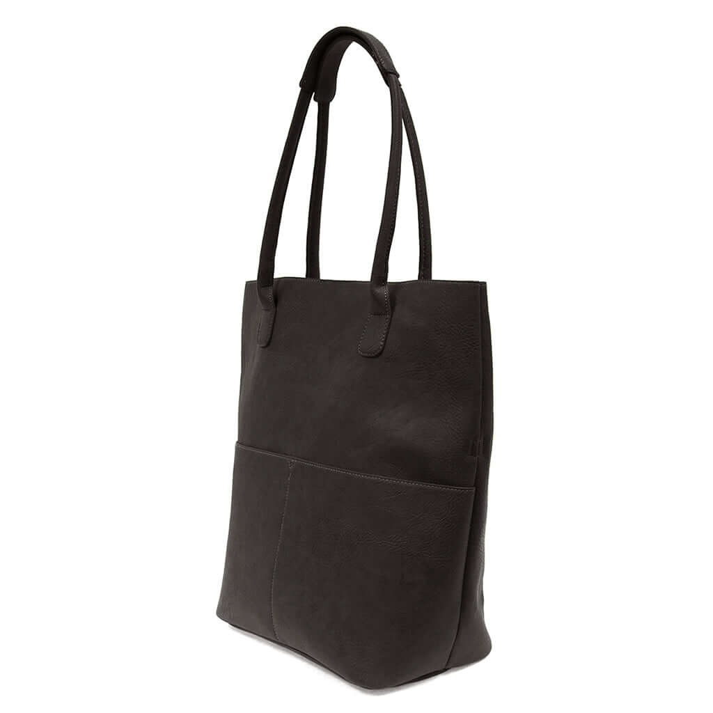 Kelly North South Front Pocket Tote - Black