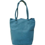 Kelly North South Front Pocket Tote - Chambray