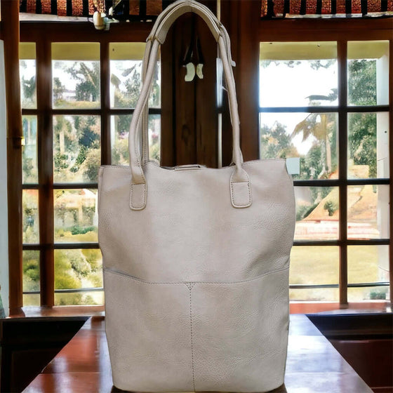 Kelly North South Front Pocket Tote - Oyster
