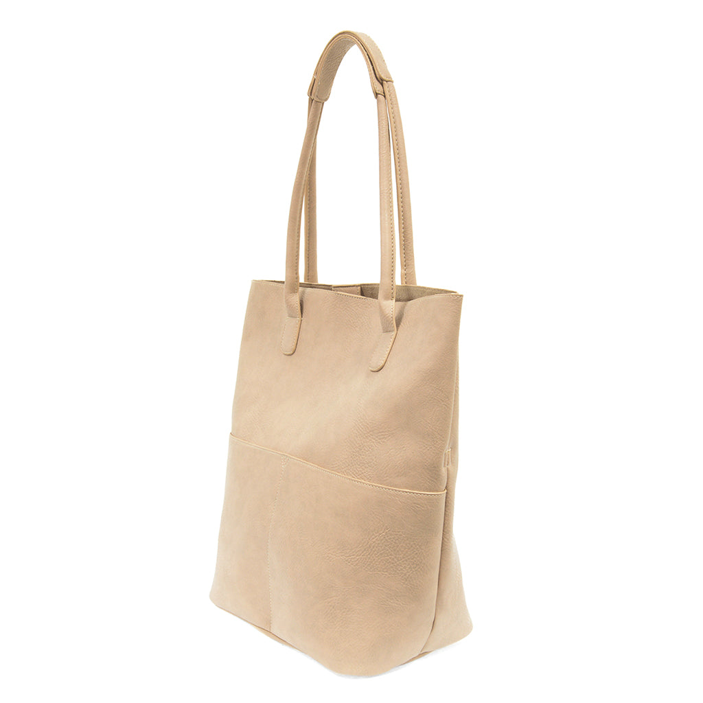 Kelly North South Front Pocket Tote - Oyster-Live in the Light Naturally Ltd