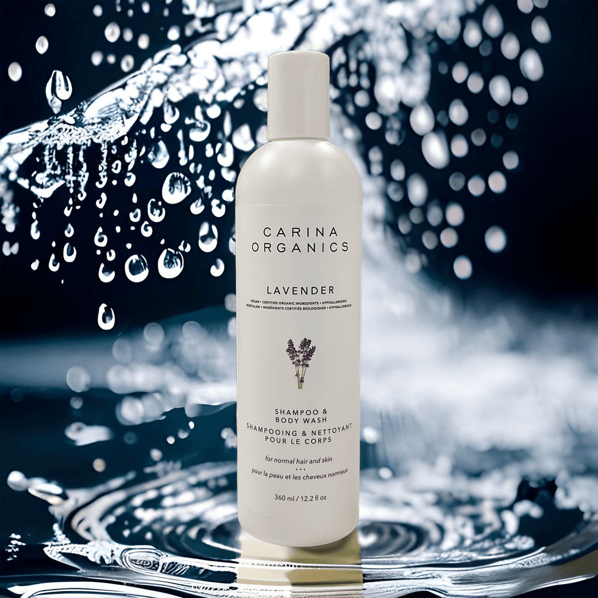 Lavender Shampoo And Body Wash 360ml - Carina Organics