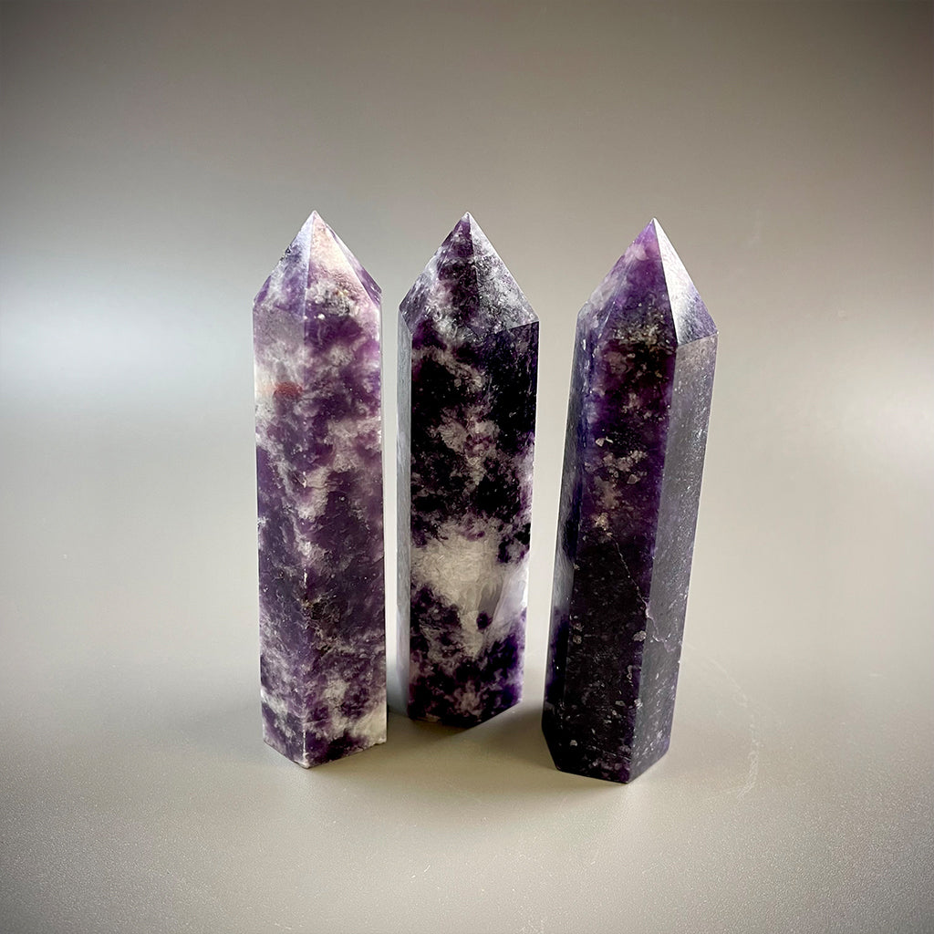 Lepidolite Crystal Tower – Stone of Calm & Transition (Madagascar)