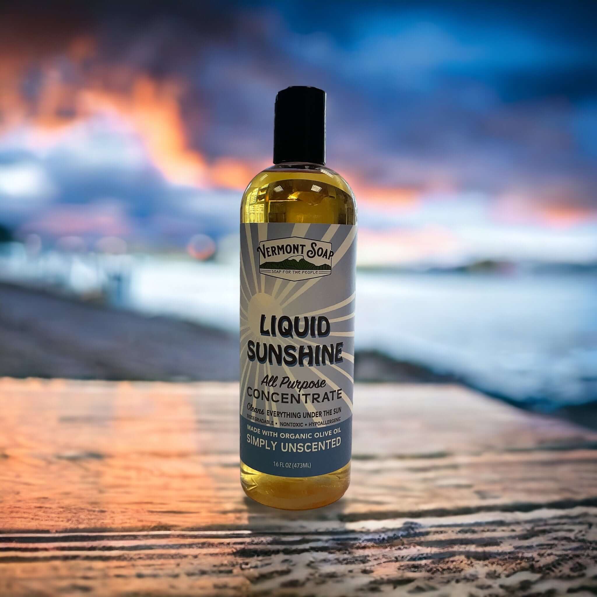 【中古】 Liquid Sunshine Organics Liquid Sunshine Non Toxic Cleaner Concentrate - Vermont Soap