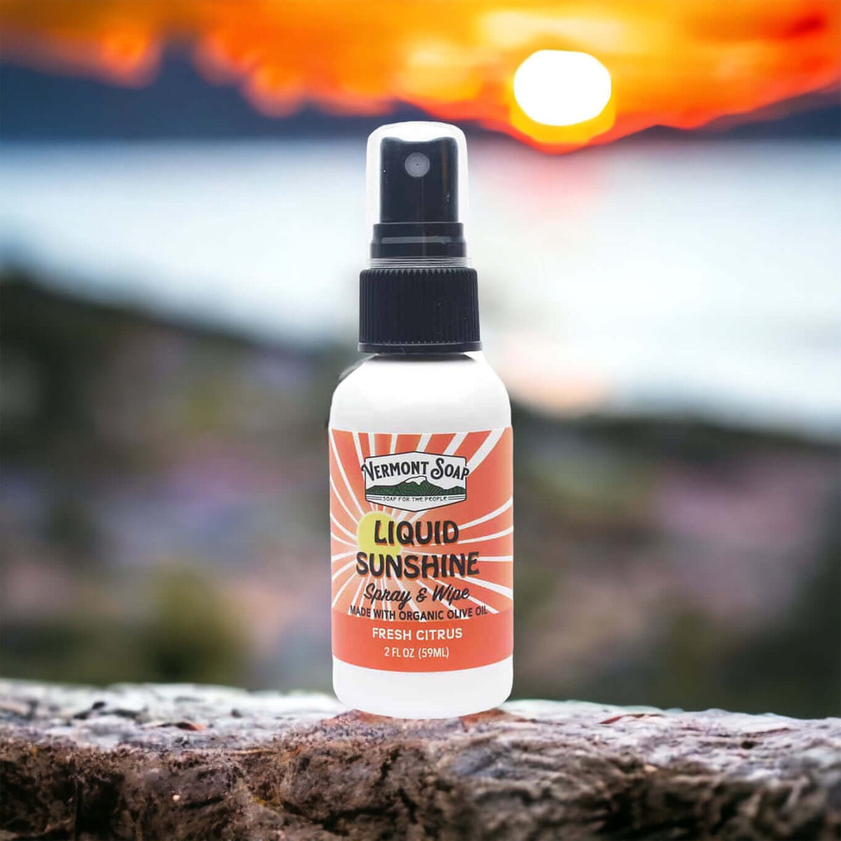 Liquid Sunshine Spray & Wipe Surface Cleaner - Vermont Soap