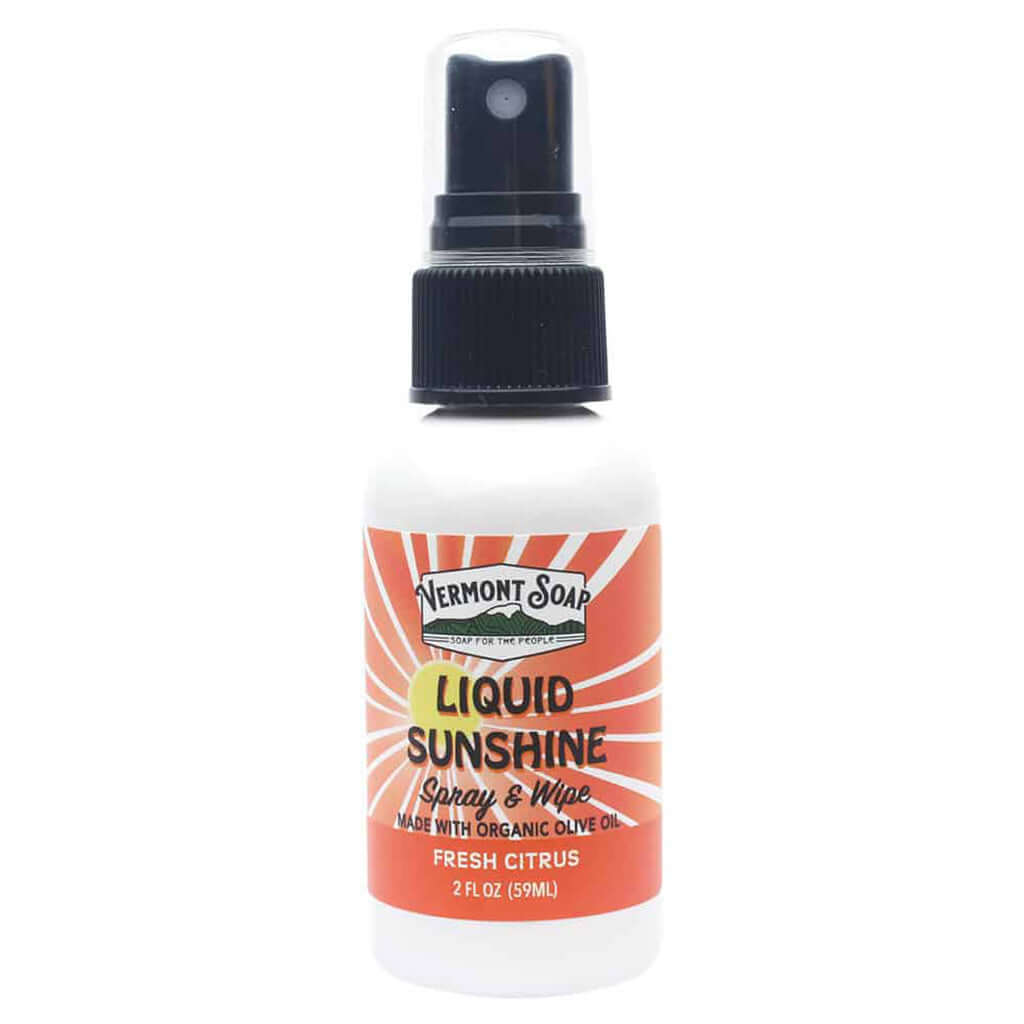 Liquid Sunshine Spray & Wipe Surface Cleaner - Vermont Soap