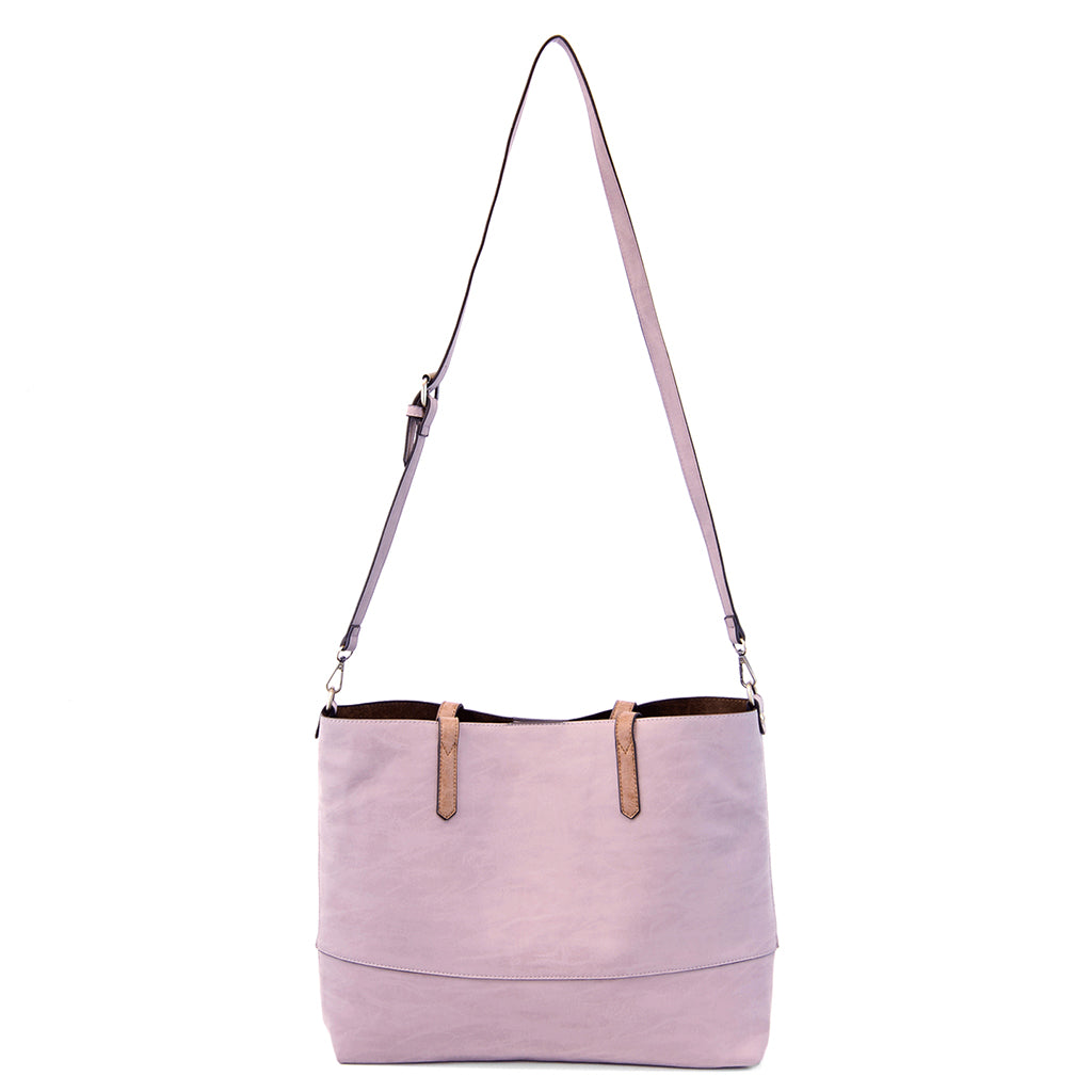 Brushed 2 in 1 Tote - Wisteria