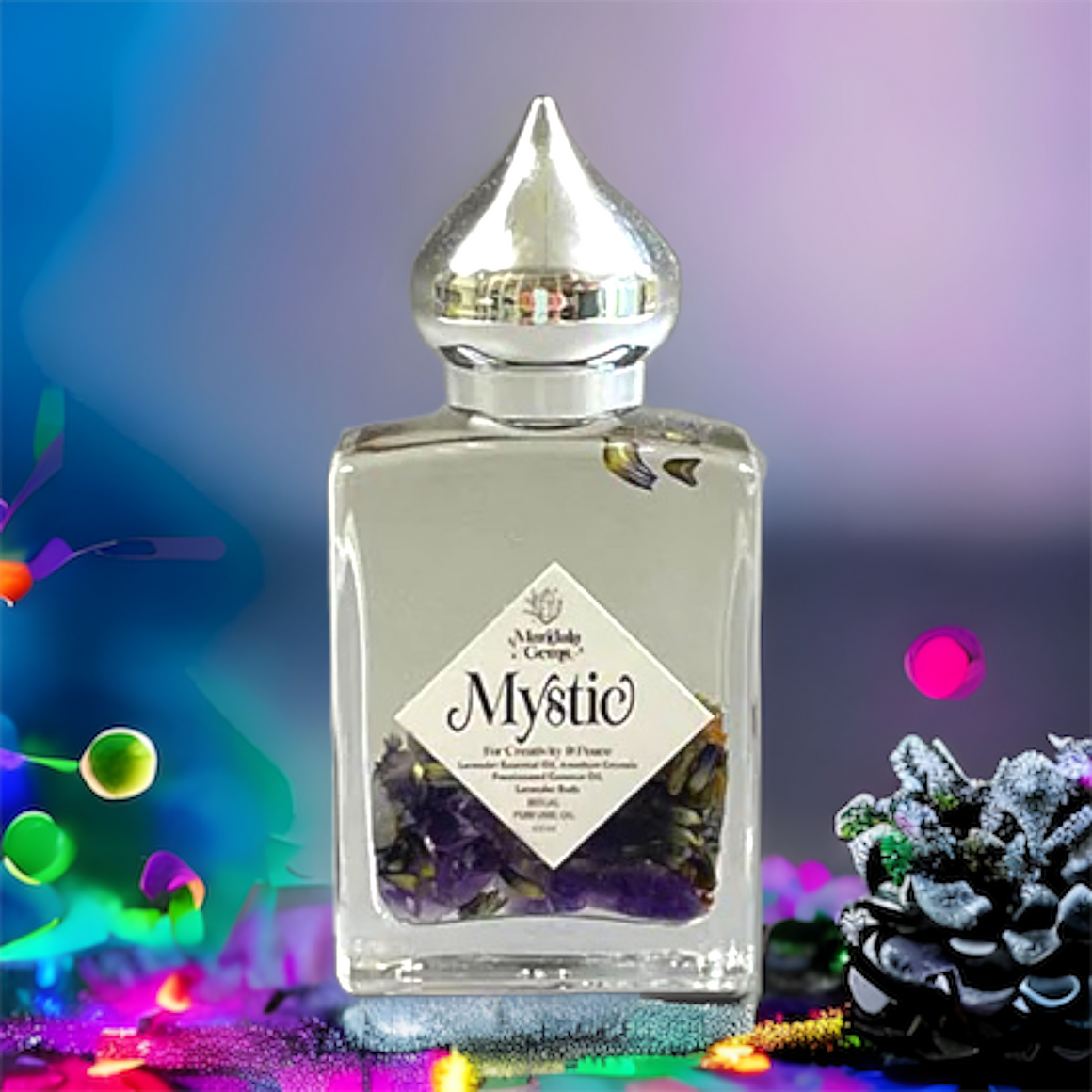 MYSTIC Amethyst + Lavender Crystal Infused Perfume Oil