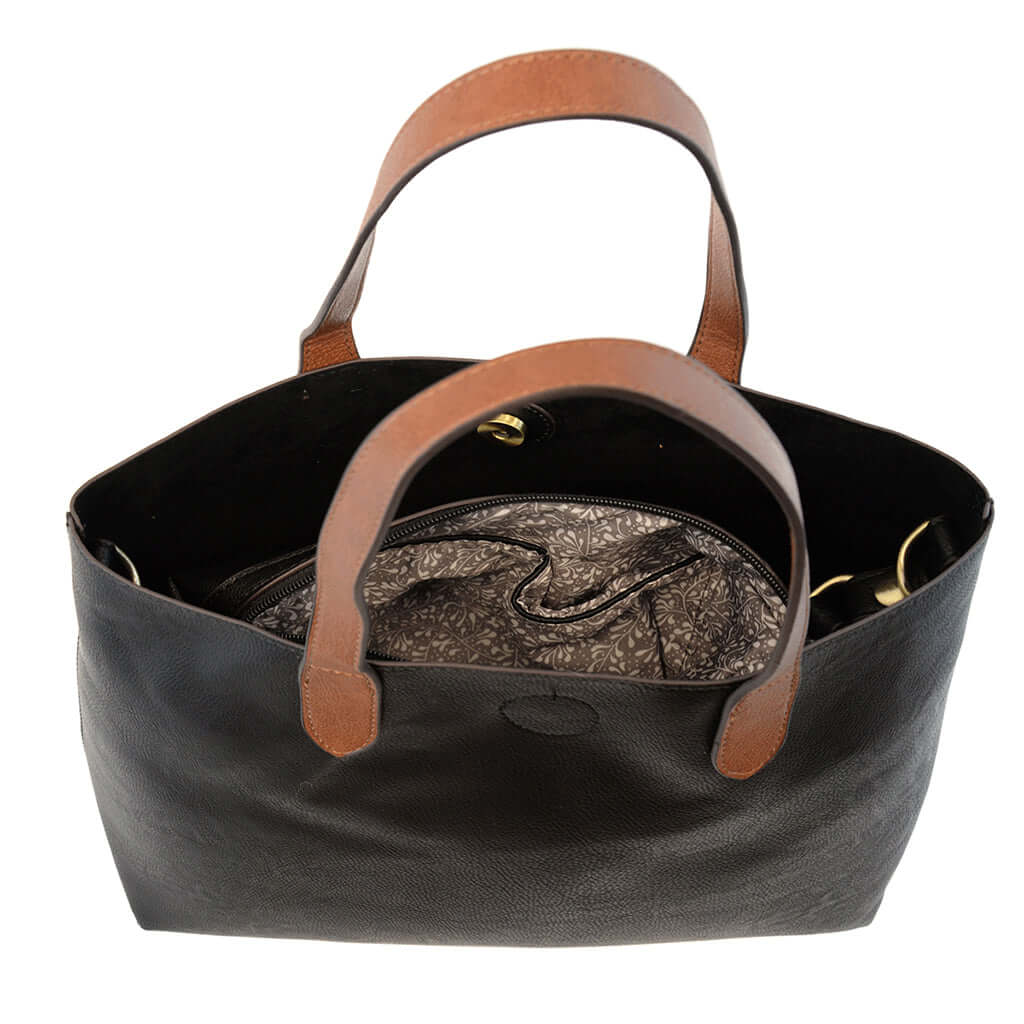 Mariah Medium Convertible Tote - Black