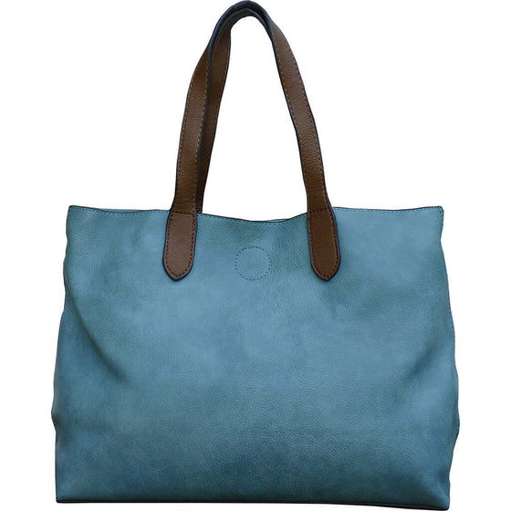 Mariah Medium Convertible Tote - Light Denim
