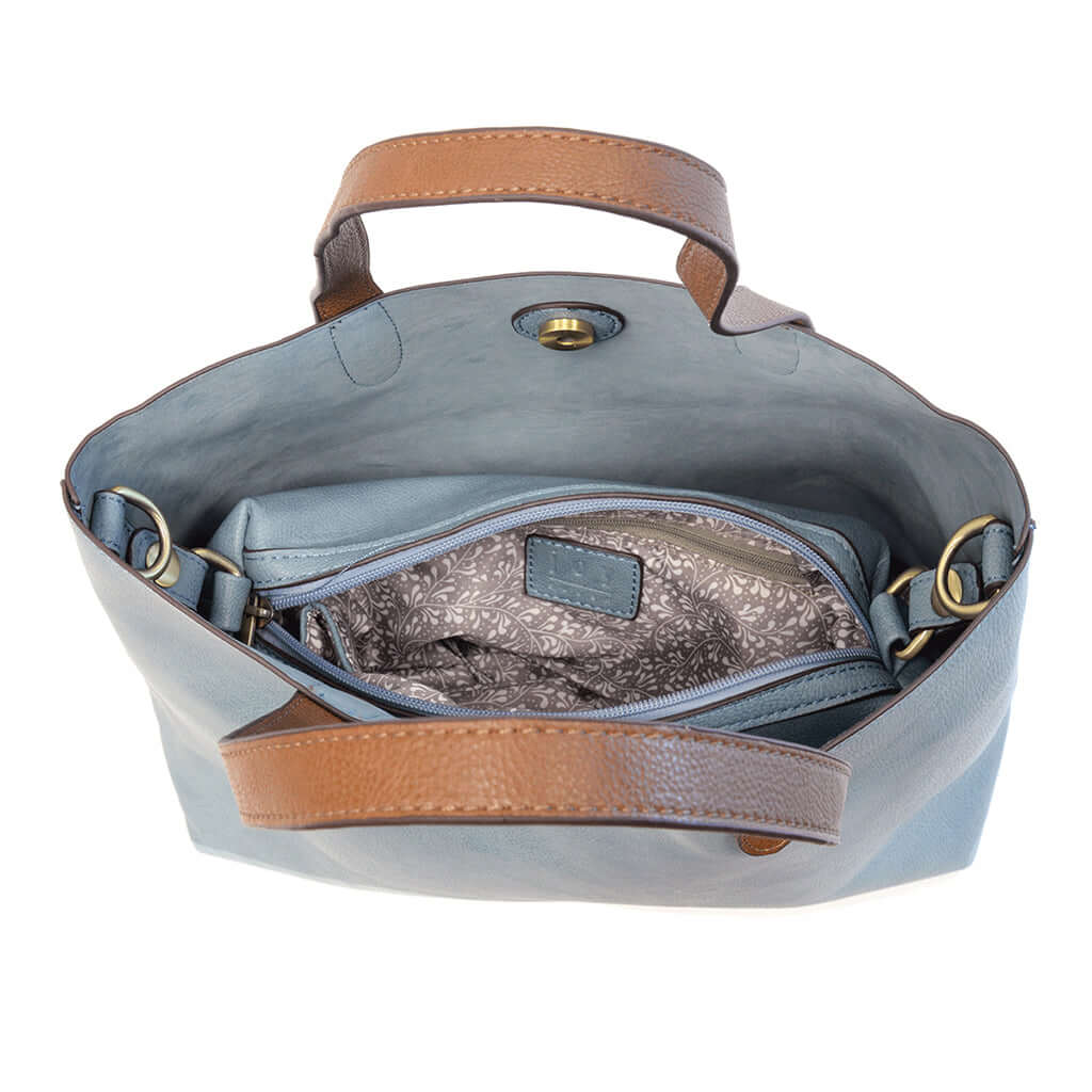 Mariah Medium Convertible Tote - Light Denim