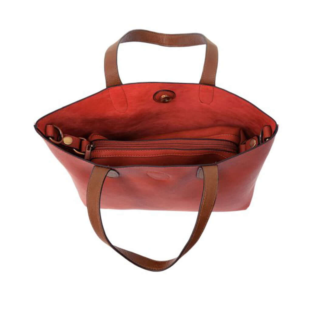Mariah Medium Convertible Tote - Red