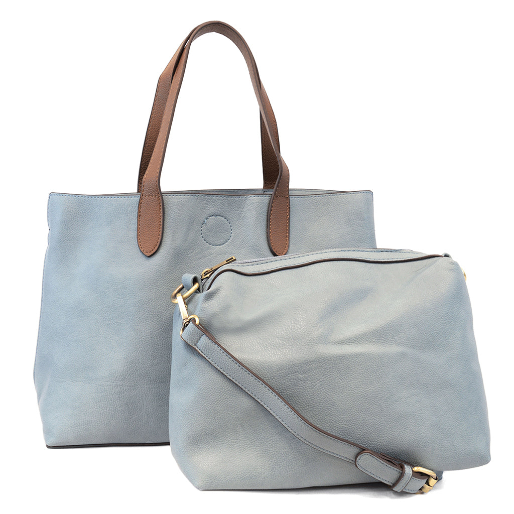 Mariah Medium Convertible Tote - Light Denim-Live in the Light Naturally Ltd