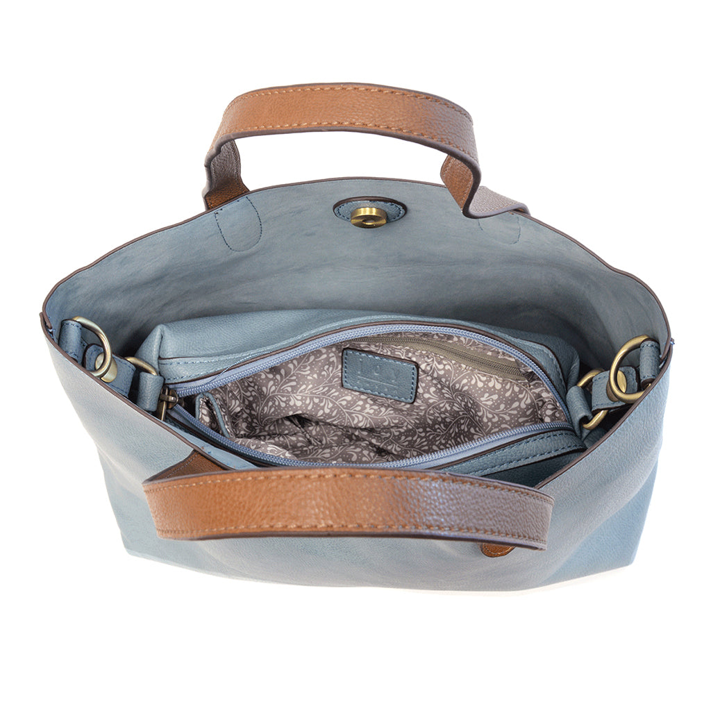 Mariah Medium Convertible Tote - Light Denim-Live in the Light Naturally Ltd