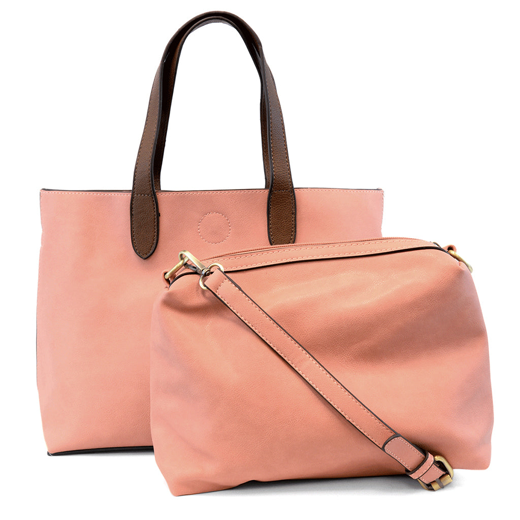 Mariah Medium Convertible Tote - Pink Lemonade