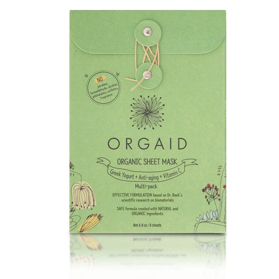 *NEW* Organic Sheet Mask Multi Pack - 6 Pack-Orgaid-Live in the Light