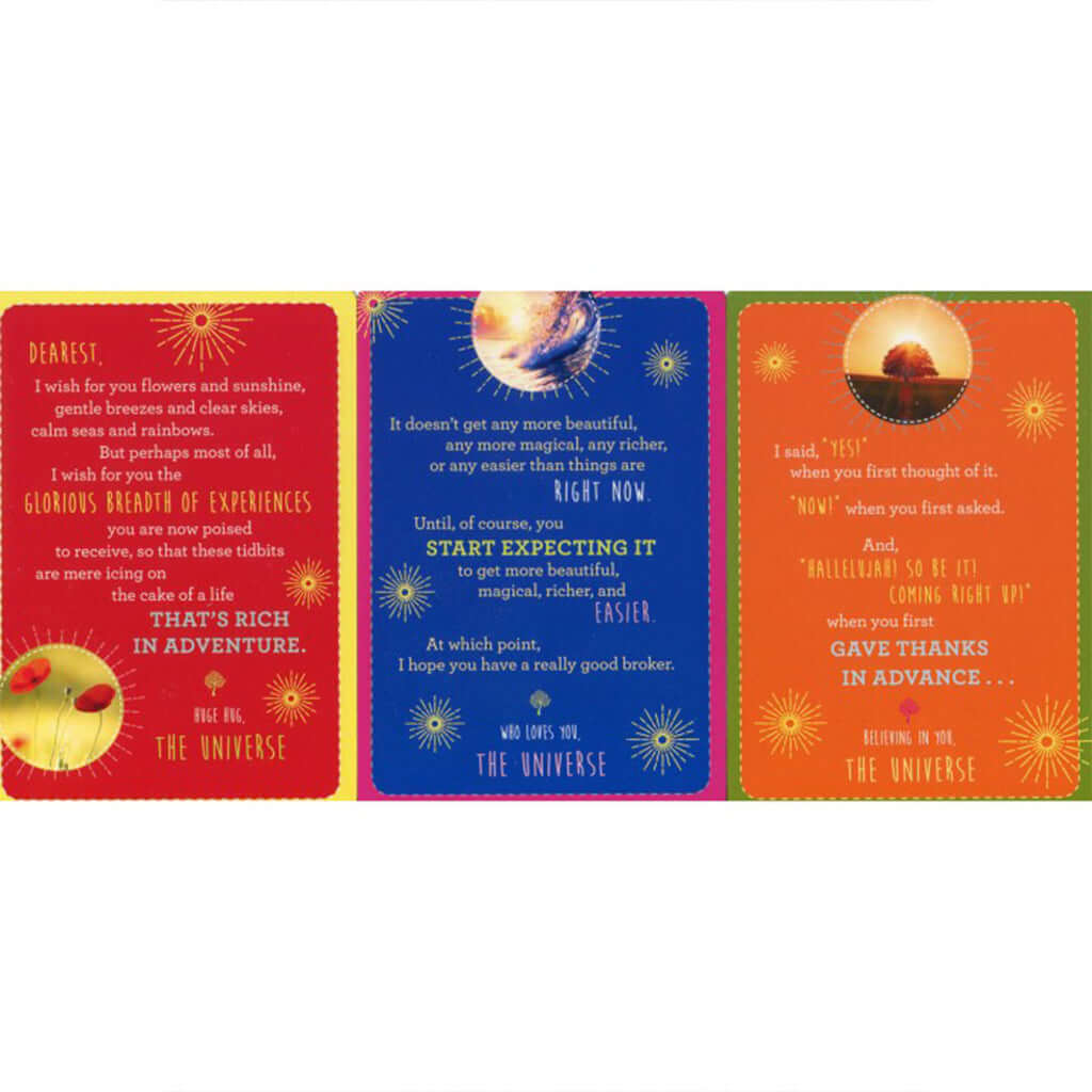 Notes from the Universe on Abundance Cards