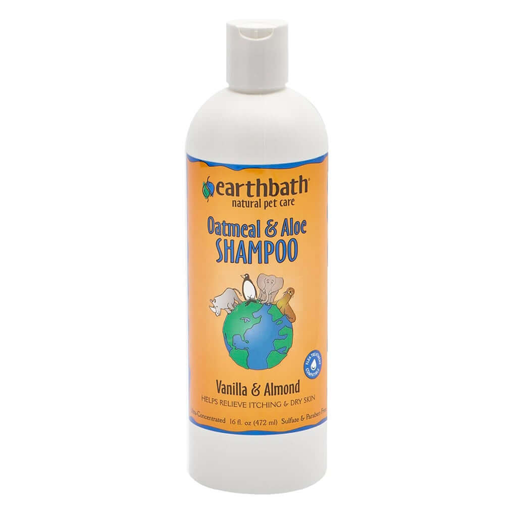 Dog Shampoo Earthbath Oatmeal & Aloe - Vanilla & Almond Itch Relief