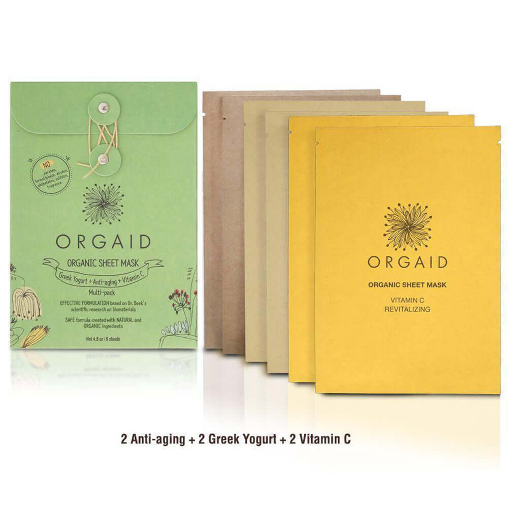 Organic Sheet Mask Multi Pack - 6 Pack