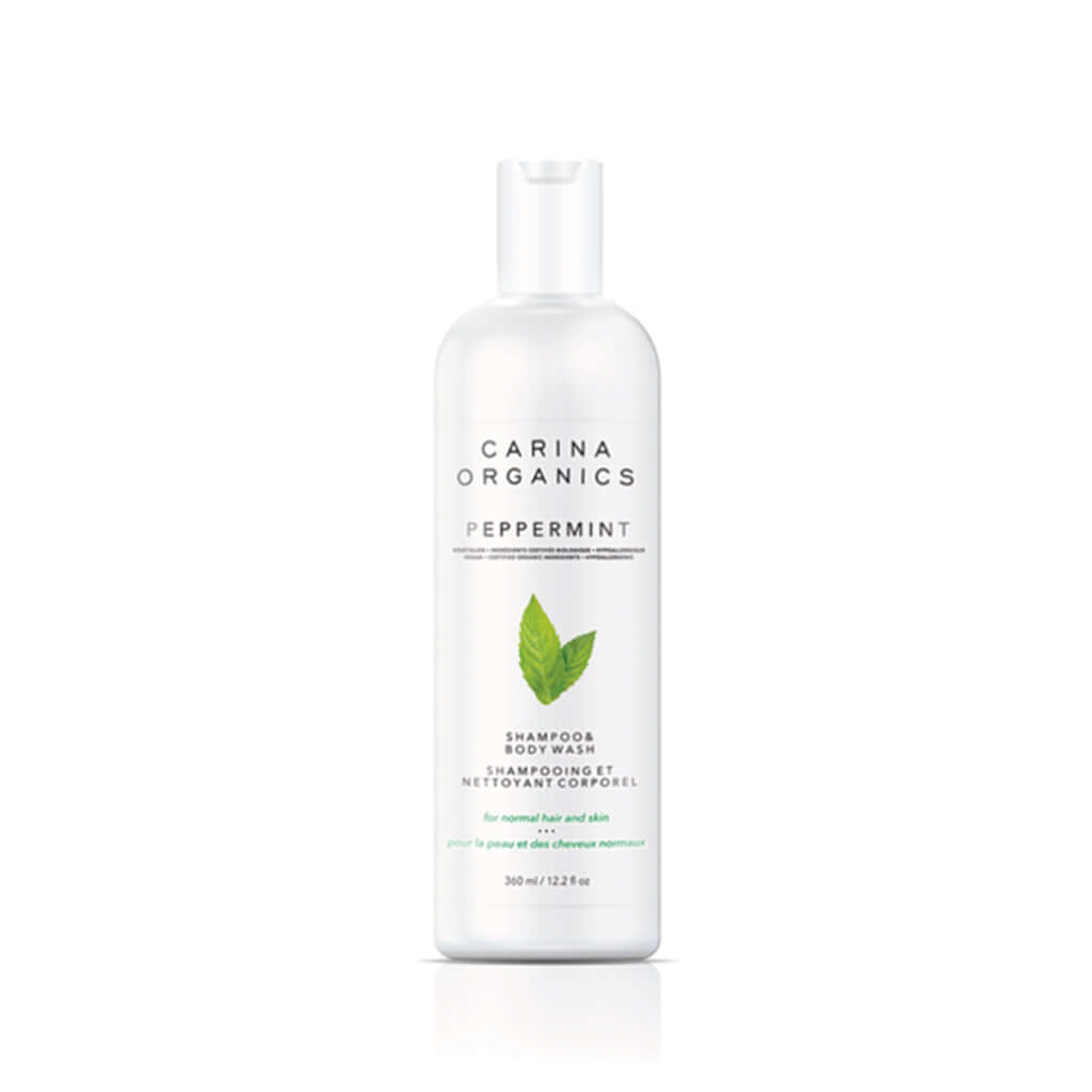 Peppermint Shampoo And Body Wash 360ml - Carina Organics
