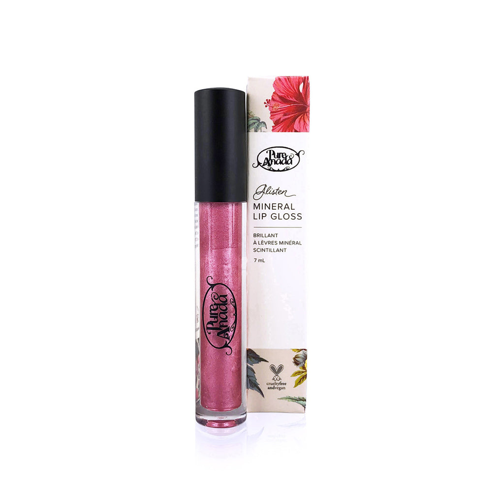 Pink Quartz Natural Glisten Mineral Lip Gloss 7ml - Pure Anada