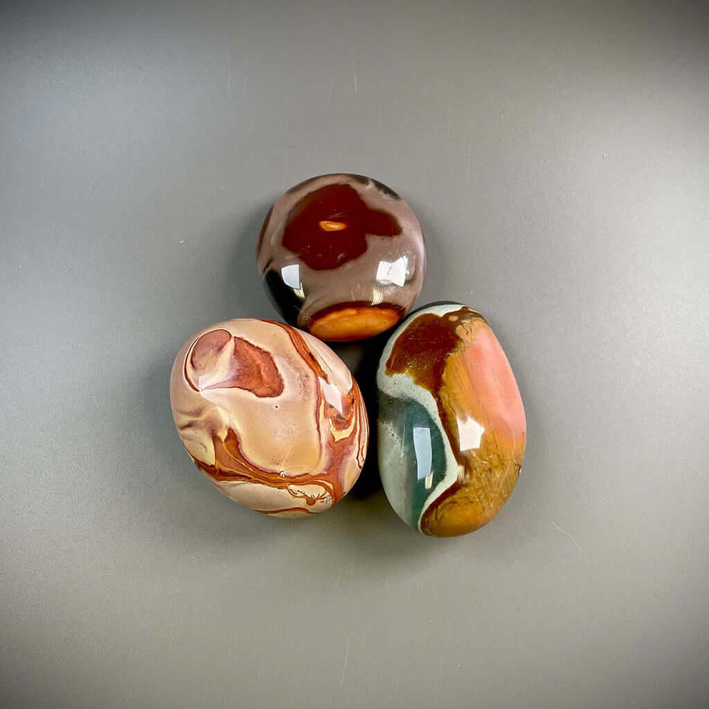 Polychrome Jasper Palm Stone
