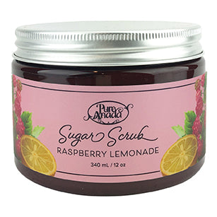 Raspberry Lemonade Sugar Scrub 340ml - Pure Anada