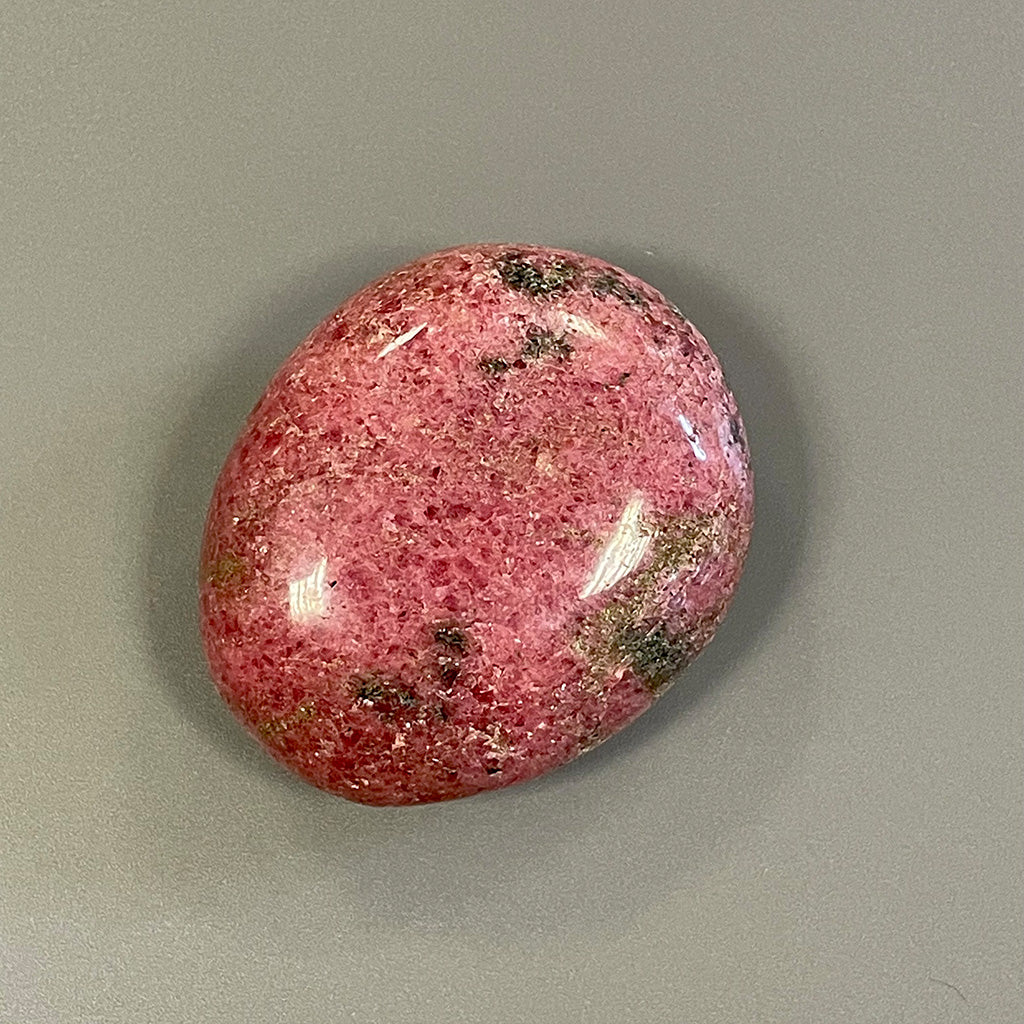 Rhodonite Palm Stone - Ethically sourced